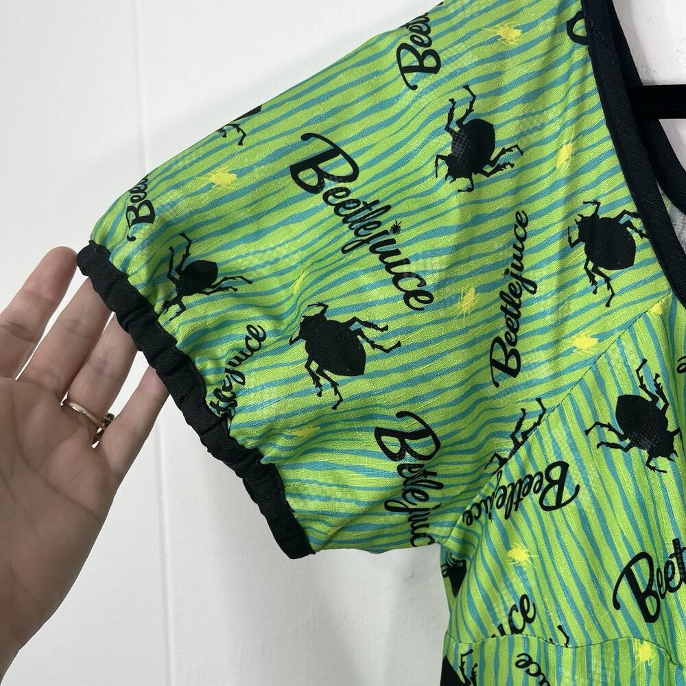 Unique Vintage Beetlejuice Crawling Critters Insect Hannah Swing Dress 2X Plus - Picture 5 of 15